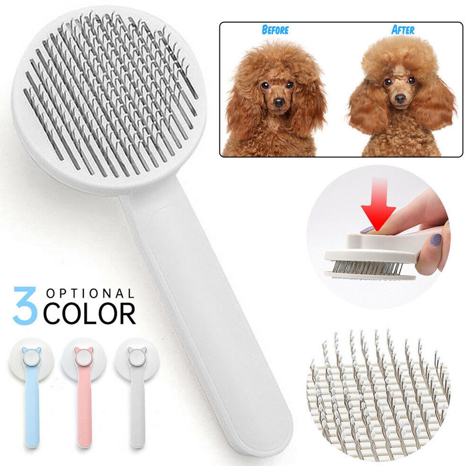 Grooming and untangling brush for dogs and cats