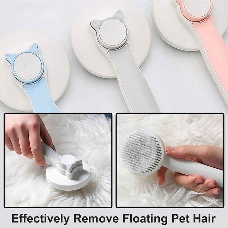 Grooming and untangling brush for dogs and cats