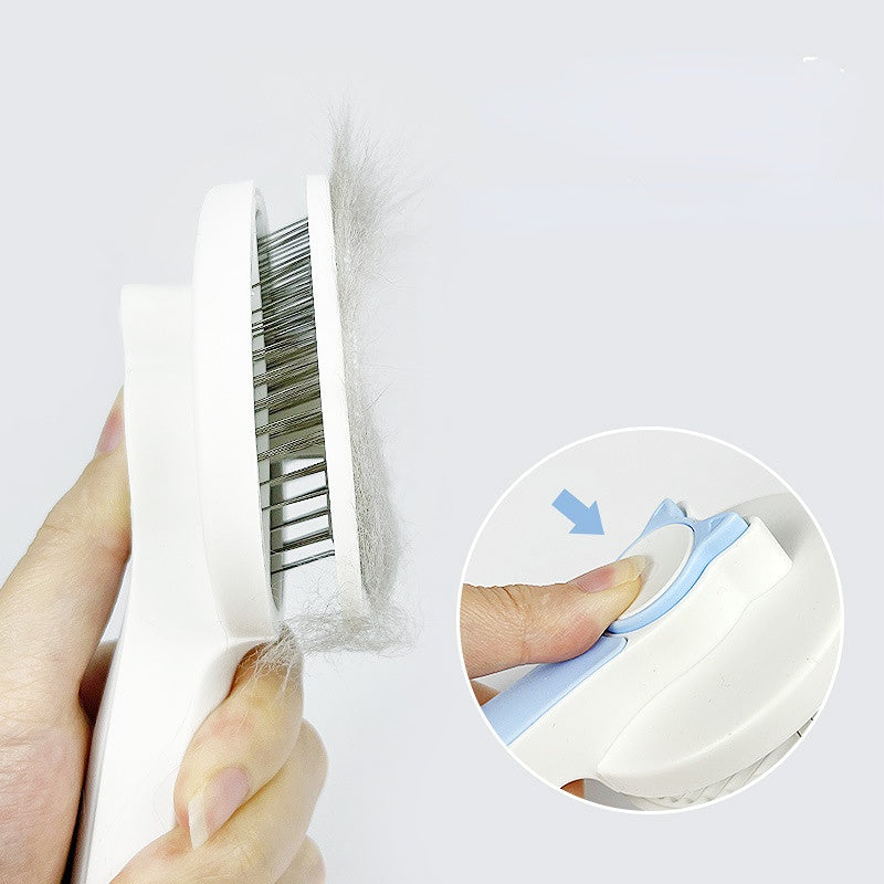 Grooming and untangling brush for dogs and cats