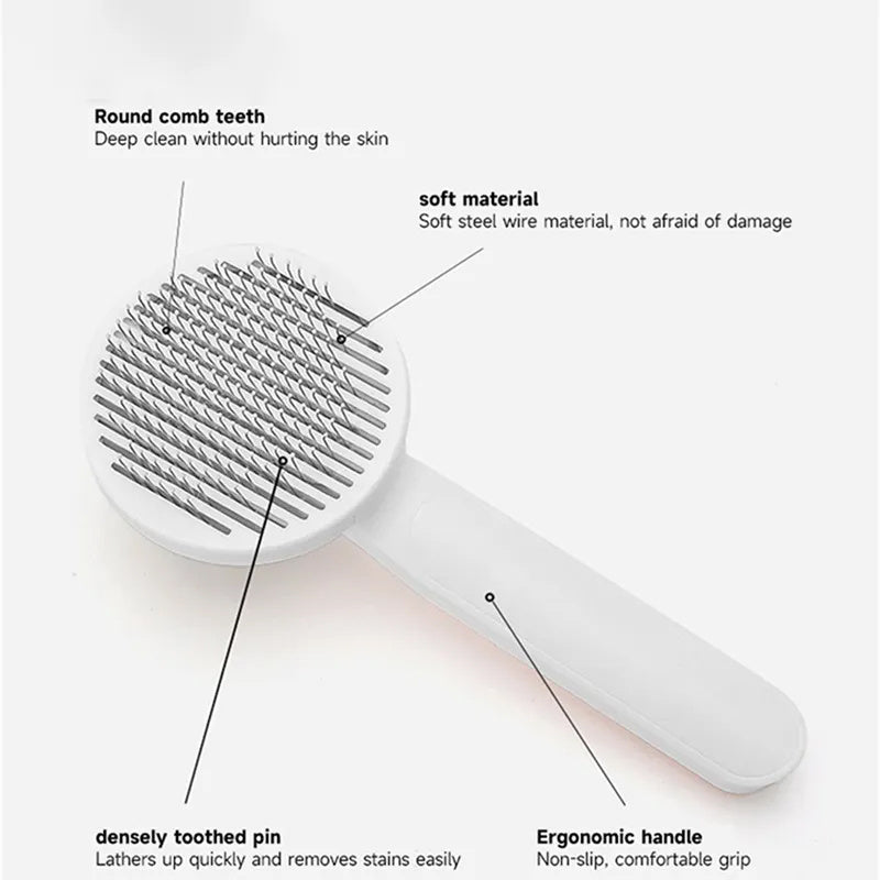 Grooming and untangling brush for dogs and cats