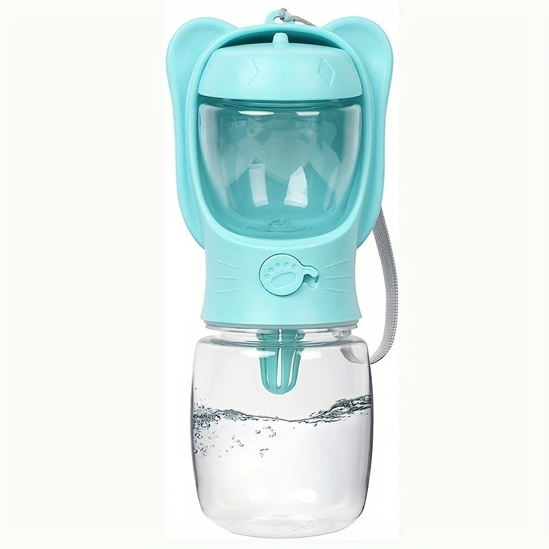 Leak Proof Portable Pet Water Bottle With Food Container